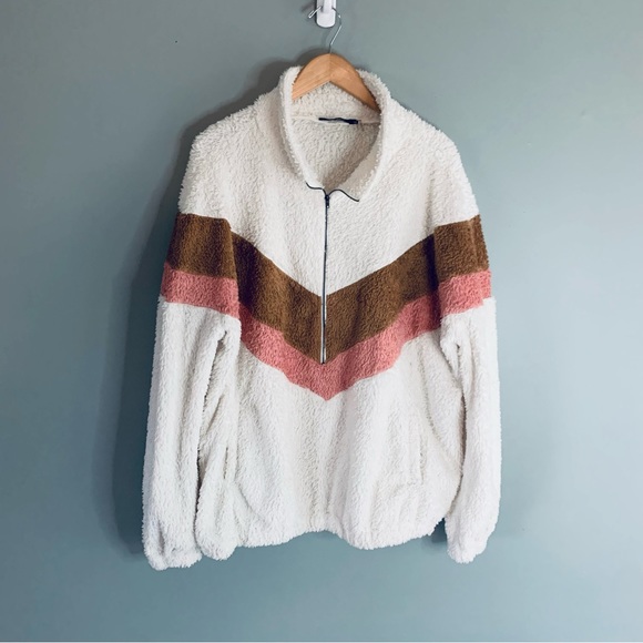 Andree by unit pullover Sherpa jacket sweater size 1X - Picture 2 of 5